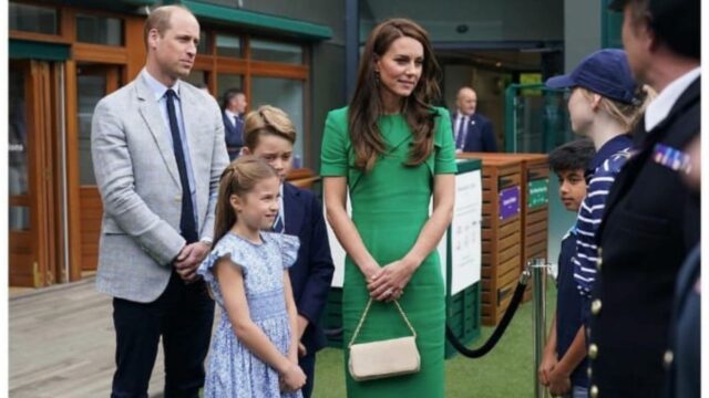 Kate Middleton in verde conquista tutti